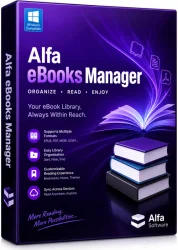 Alfa eBooks Manager Pro Full for Windows 10/11 icon/logo