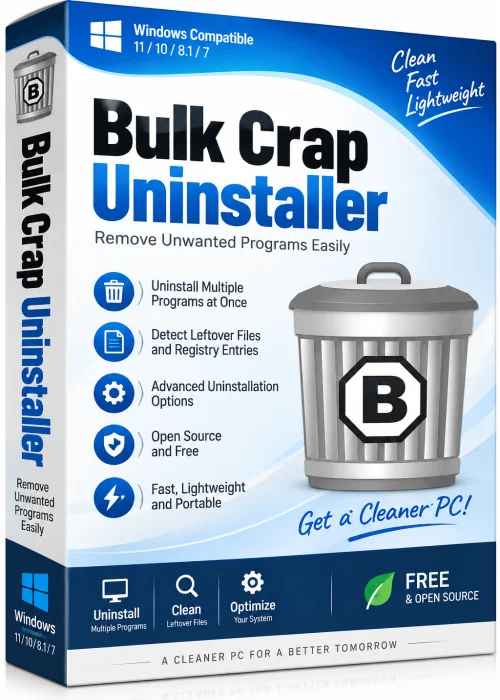 Bulk Crap Uninstaller Full PC icon/logo