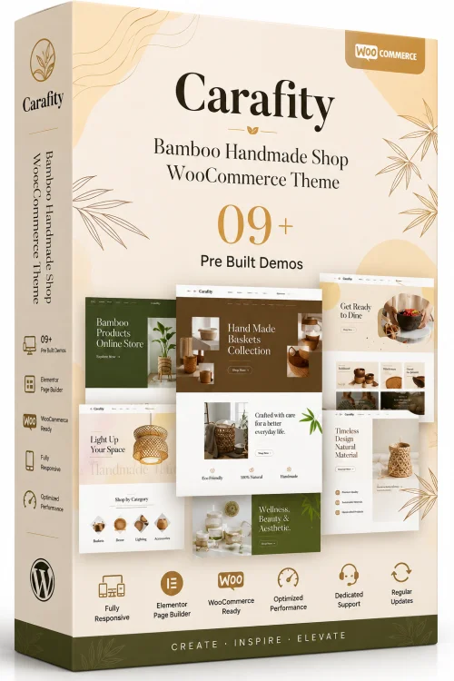 Carafity - Bamboo Handmade Shop WooCommerce Theme
