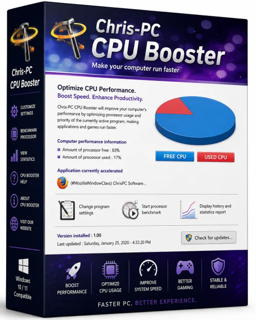ChrisPC CPU Booster icon/logo