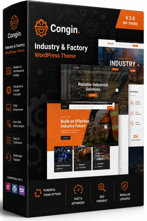 Congin - Industry & Factory WordPress Theme