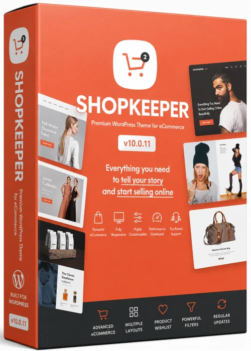 Free Shopkeeper - Premium Wordpress Theme for eCommerce