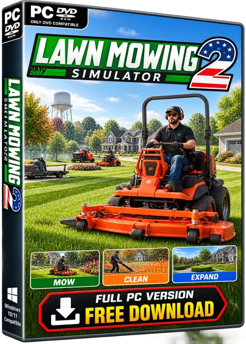 Lawn Mowing Simulator 2 Full PC Free Download Old & Previous Versions icon/logo