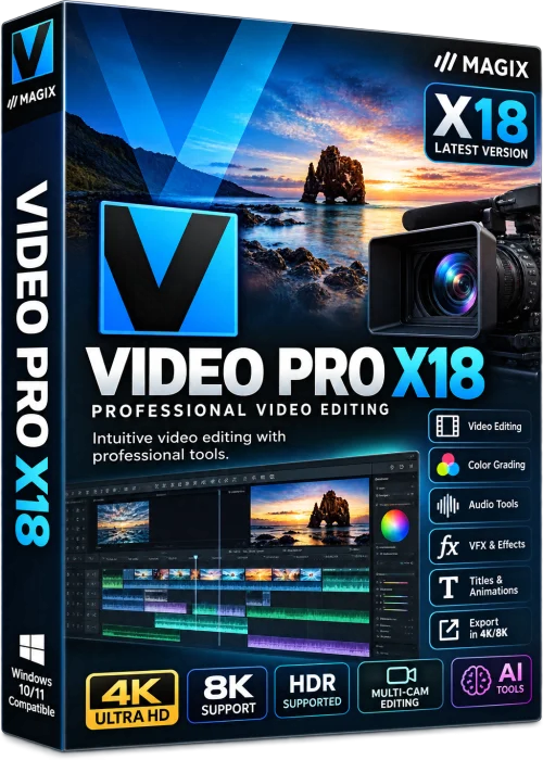 MAGIX Video Pro X18 Full Free Download Old & Previous Versions icon/logo