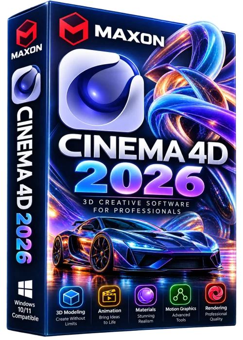 Maxon CINEMA 4D 2026 Full PC Free Download for Windows 10/11 icon/logo