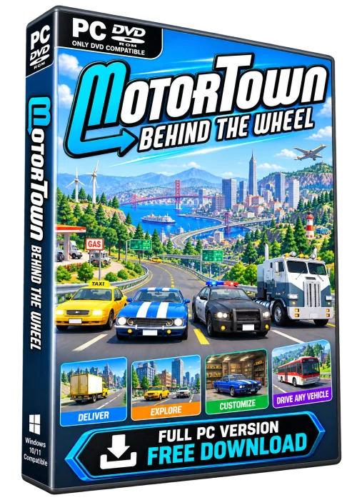 Motor Town Behind The Wheel Full PC Free Download Old & Previous Versions icon/logo