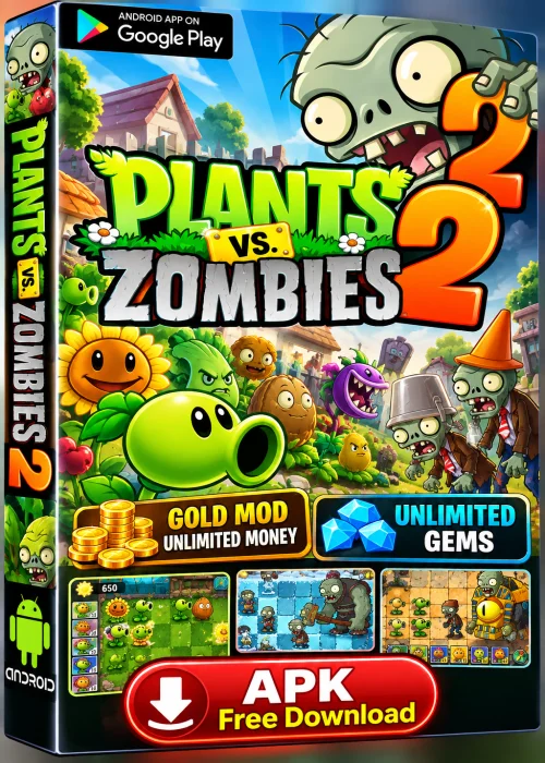 Plants vs. Zombies 2 Apk Gold Mod Unlimited Money