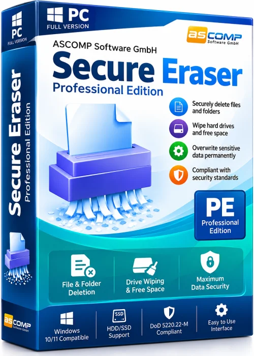 Secure Eraser Professional Edition Full PC Free Download Old & Previous Versions icon/logo