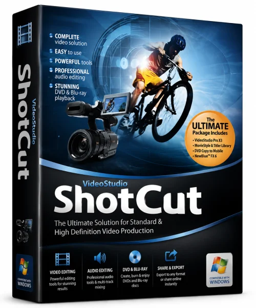 ShotCut Video Editor Old & Previous Versions icon/logo