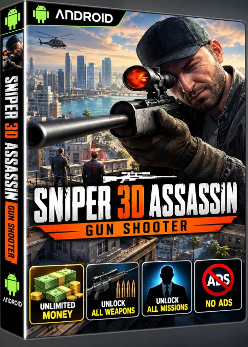 Sniper 3D Assassin Apk Unlimited Money Old & Previous Versions icon/logo
