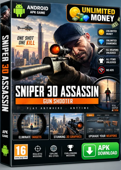 Sniper 3D Assassin Apk Unlimited Money Full Free Download