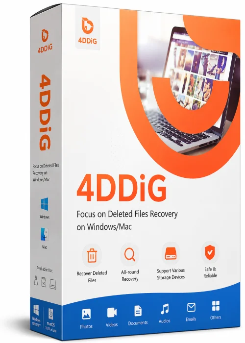Tenorshare 4DDiG PC Data Recovery Tool Full PC Old & Previous Versions icon/logo