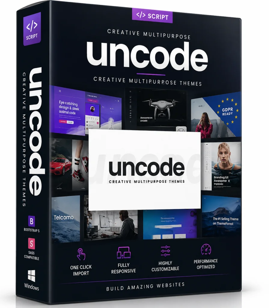 Uncode - Creative Multiuse & WordPress WooCommerce Theme Old & Previous Versions icon/logo