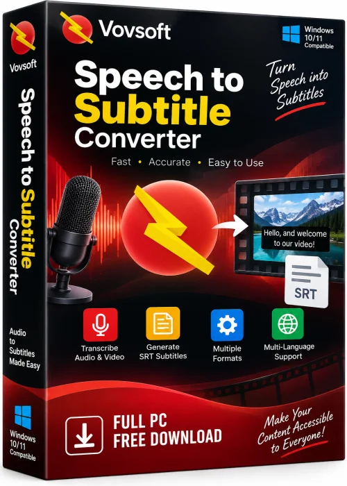 Vovsoft Speech to Subtitle Converter Full PC Free Download